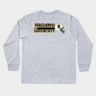 Saguaro Sabercats (Rush Secondary - Gold Lined) Kids Long Sleeve T-Shirt